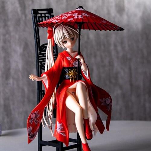 25cm Japan Yosuga no Sora Figure Two Hands Action Anime Doll Model Toys Kimono Sora Figure Collection Home Decor Model Toy Gift