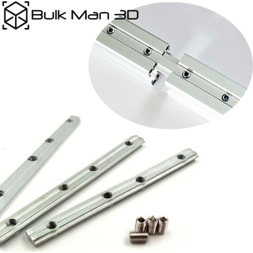 50pcs/Lot Zinc-Plated V-Slot Joiner 180° V-Slot Straight Joint Inside Connector Bracket for 20/30/40/45 Series V Slot