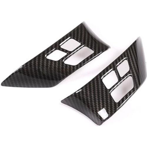 2PCS Carbon Fiber Pattern Steering Wheel Decoration Cover for BMW Old Style 1 Series X1 E84 2010-2013E90 E92 3 Serie 2005-2012