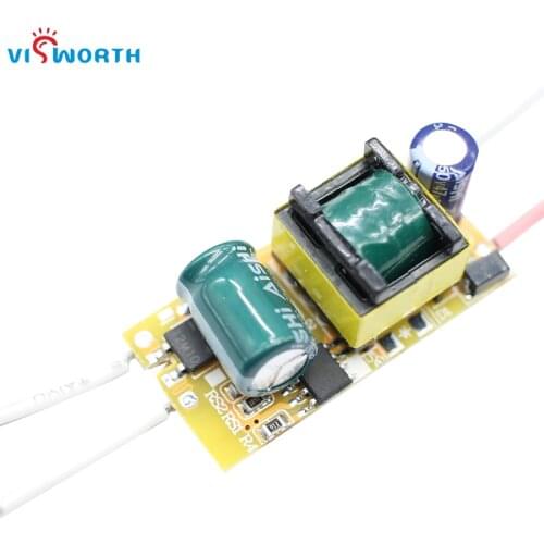 VisWorth 7*1W LED driver 7W LED Lighting Transformer Output 12V 24V IC driver 300ma Driver Adapter for 5W 7W COB SpotLight