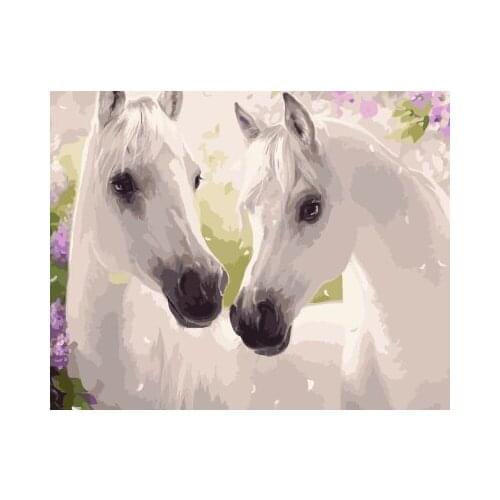 PAINTBOY Framed Pictures DIY Painting By Numbers of Animal Handwork Canvas Oil Painting Home Decor For Living Room