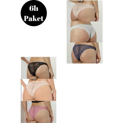 LUXXA 6'LI LACY WOMEN UNDERWEAR THE LINEN kit