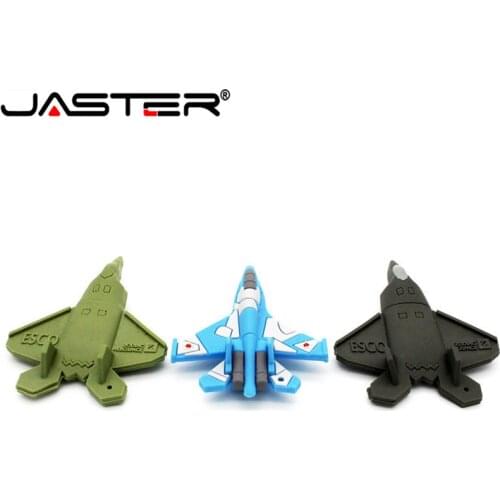 JASTER Creative mini cartoon Aircraft model pendrive 4GB 8GB 16GB 32GB 64GB airplane USB flash drive Fashion memory stick gift
