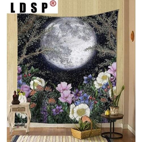 LDSP Nordic Psychedelic Hanging Fabric Background Wall Covering Home Decor Wall Art Blanket Tapestry Bedroom hanging 95*73cm