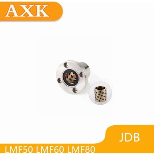 Linear Rail AXK Free Shipping 1pcs Jdb Solid Embedded Graphite Self-lubricating Oil Bearing Copper Sheath Lmf50 Lmf60 Lmf80