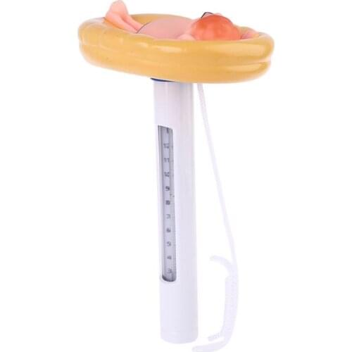 Cute Cartoon Floating Pool Thermometer for Outdoor and Indoor Swimming Pools F7QC