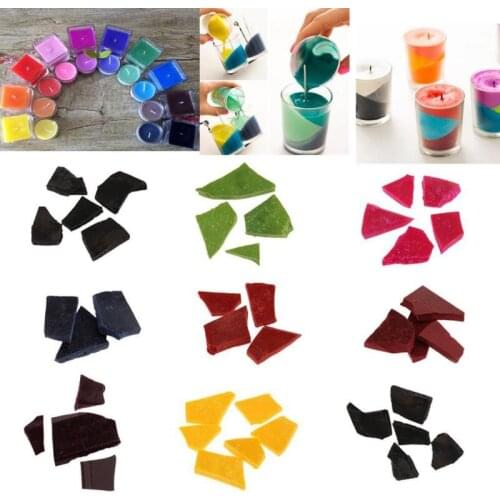 1/4/7Pcs Set Colorful Candle Dye Chip Flakes Candle Wax Dye Candle Oil For Paraffin Soy Wax Craft DIY Candle Making Wax Supplies