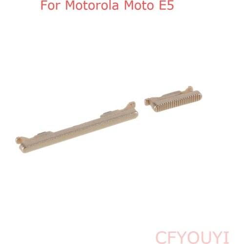 New For Motorola Moto E5 Side Key Power and Volume Buttons Set Replacement Part