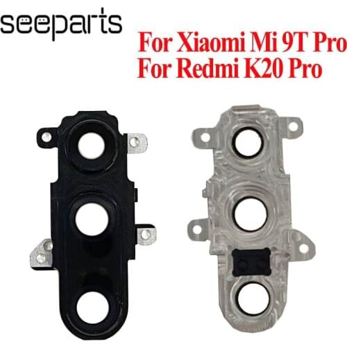 New For Xiaomi Mi 9t Pro Back Camera Glass Lens With Frame Replacement For Redmi K20 Pro Back Camera Glass Lens Rear Camera Lens