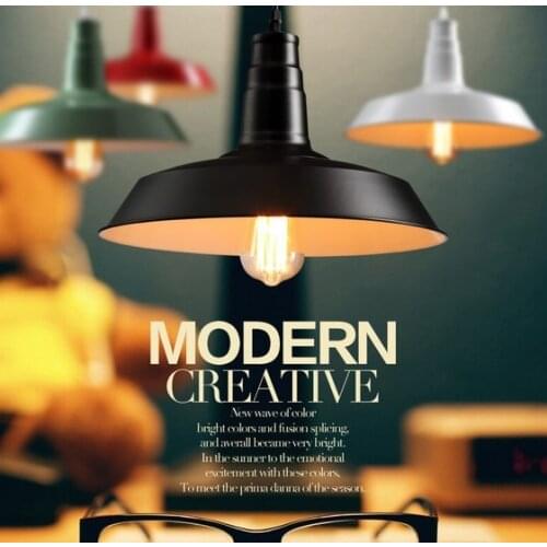 Nordic Loft Style Edison Industrial Droplight Simple Vintage Pendant Lamp Fixtures For Dining Room Hanging Light Home Lighting