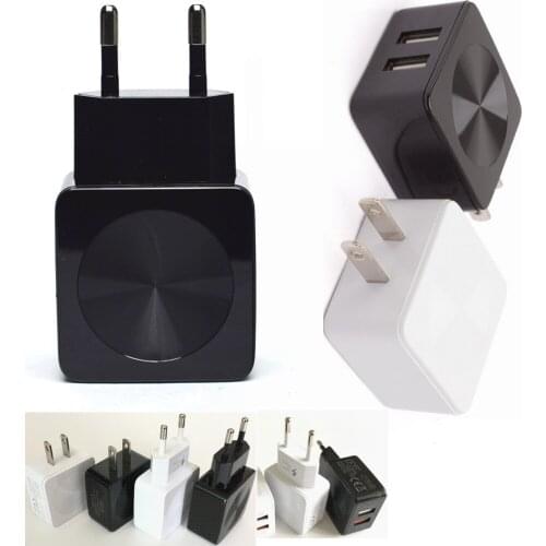 800pcs CD stripe 5V 2.1A EU US Plug Dual USB Ports Home Travel USB Wall AC Power Charger Adapter For Samsung iphone ipad huawei
