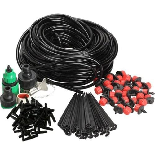 25m/20m/10m DIY Micro Drip Irrigation System Garden Hose Dripper Connector Kits Plant Spray Self Automatic Watering Kits System