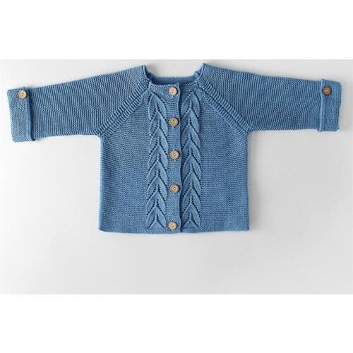 Pure Cotton Sweater Unisex Baby Clothes 2019 Autumn Knitted Coat Long Sleeve Casual All-match Infant Girls Boys Sweaters 0-2 Y