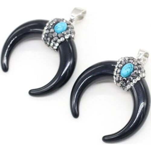 Charms Horns Pendant Vintage Ox Bone for Tribal Jewelry Making DIY Necklace Pendant Exquisite Gift