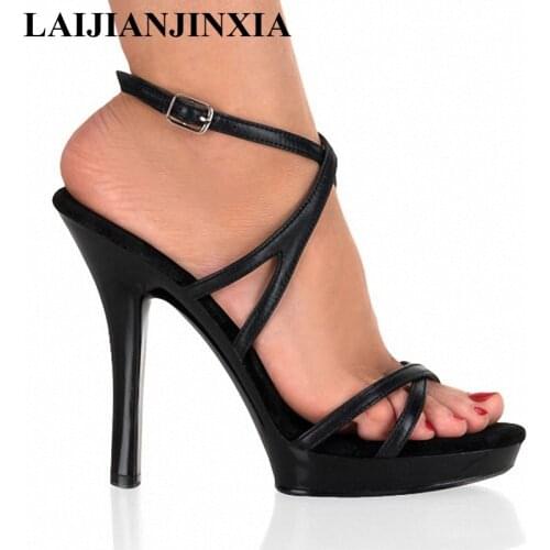 LAIJIANJINXIA 2018 Dancer Shoes 13 CM High-heeled Shoes Night Club Pole Dancing Shoes Sexy Dance Shoes Thin Heels Sandals N-024