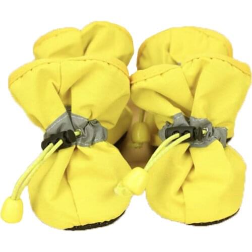 Waterproof Dog Shoes 8PCS With Reflective Strips Protective Dog Boots for Snow Rain Day Small Medium Dogs