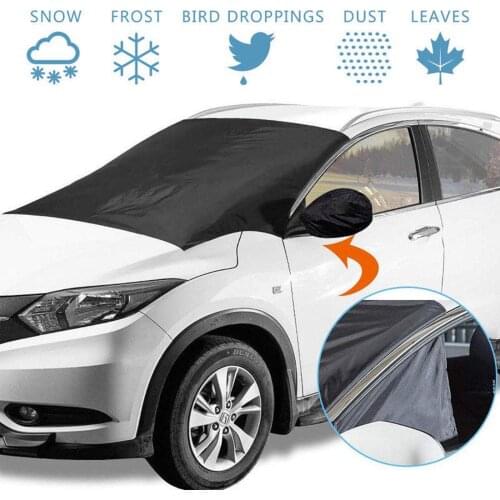 Retractable Foldable Windshield Sunshade Cover Car Windshield Cover Sun Shade Protector Winter Snow Ice Dust Frost Guard Anti-UV