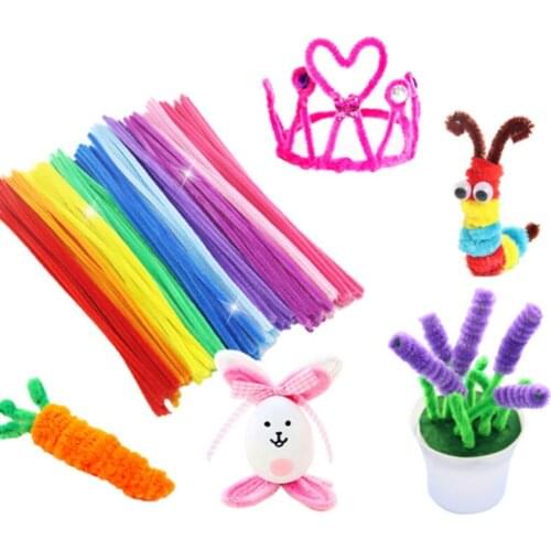 100pcs DIY Handsmade Craft Brain Game Manual Course Educational Plush Toys Mixed Color Children Adult Kindergarten supplies
