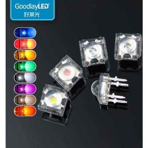 1000PCS 5mm Round Head piranha red yellow blue green white piranha highlight LED lamp bead Light Emitting Diode