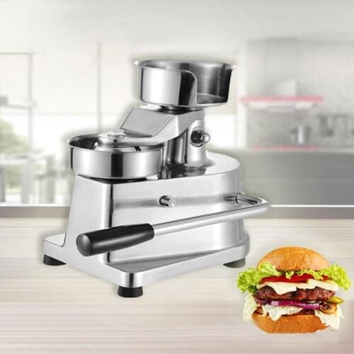 130mm Manual Hamburger Press Burger Forming Machine Round Meat Shaping Aluminum Machine Forming Burger Patty Makers