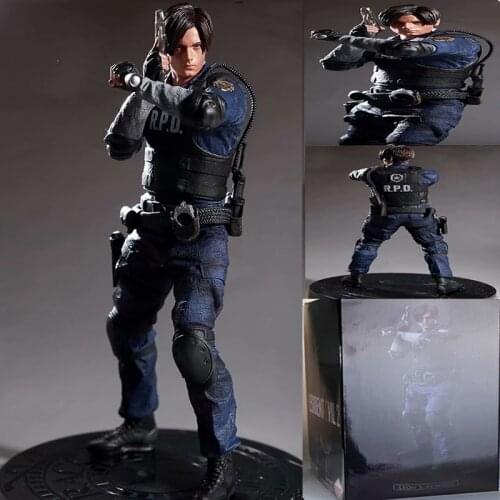 32cm Game Character Leon S Kennedy PVC Figure Collectible Model Toys Gift