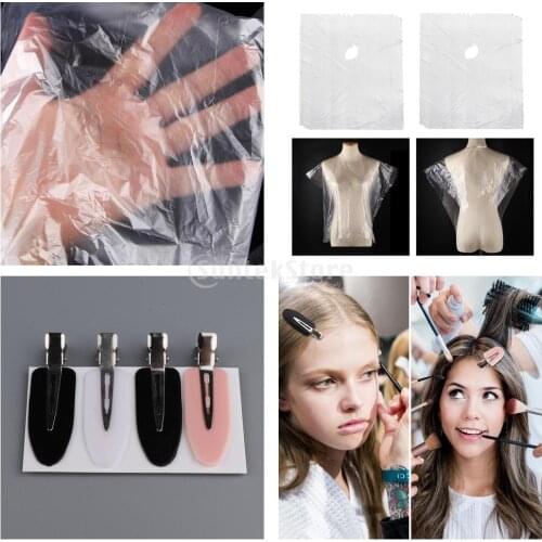 500x Disposable Hair Cutting Cape Hair Salon Gowns Barber Capes w/ 40x Clips
