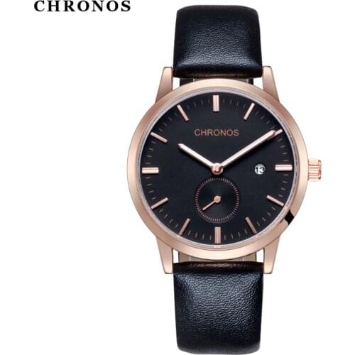 Men's Watch With Leather Strap Ananke China