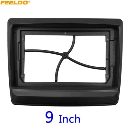 FEELDO Car Radio Audio 9" Big Screen 2DIN Fascia Frame Adapter For Isuzu D-MAX DVD Player Dash Fitting Panel Frame Kit #HQ6509