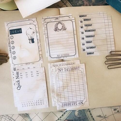 KSCRAFT Retro Grid Note Pad Sticker for Scrapbooking Happy Planner/Card Making/Journaling Project