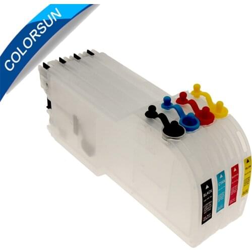 Colorsun Ink cartridge for Brother LC38/LC39/LC985/LC61/LC980/LC990 for Brother DCP-J125,DCP-J315W ink cartridge