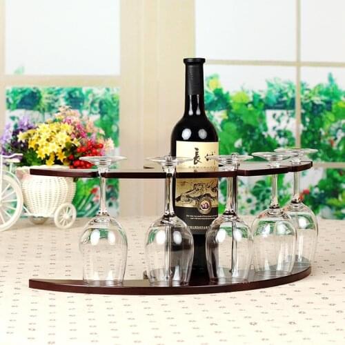 Violin design wood-like plastic Wine rack wine cups holders