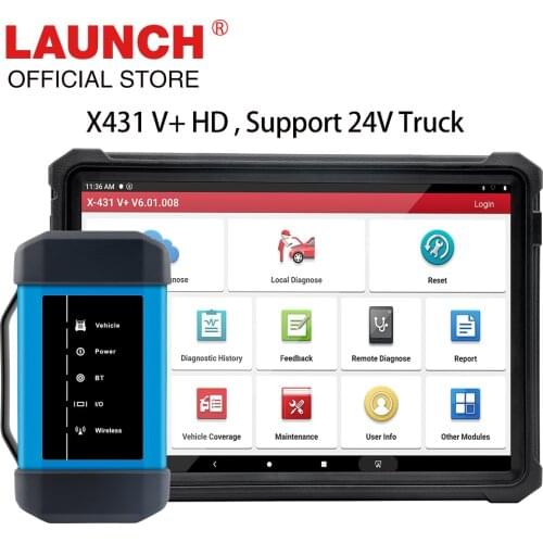 LAUNCH x431 V+ V PLUS X431 HD 4.0 heavy duty diagnostic tool 24v truck full sysyem diagnostic scanner BT connect update online