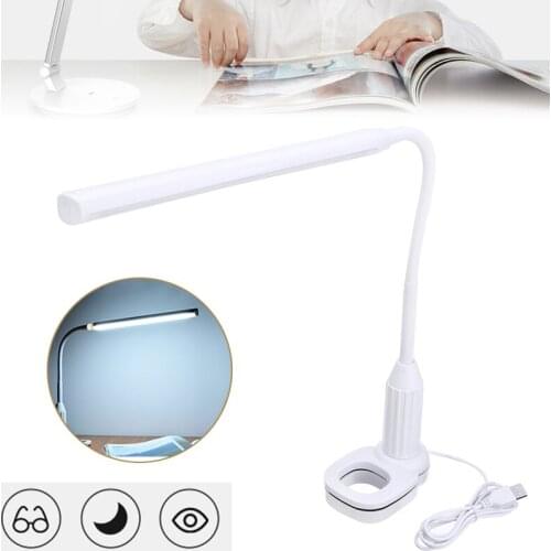 Hot Sale USB Rechargeable Flexible Table Lamp Table Desk LED Lamp For Bedroom Living Room Reading Dimmable Reading Night Light