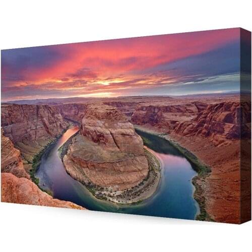Horseshoe Bend, Grand Canyon, Arizona. Giclee Canvas Prints for Wall Decor, Ready to Hang Drop shipping