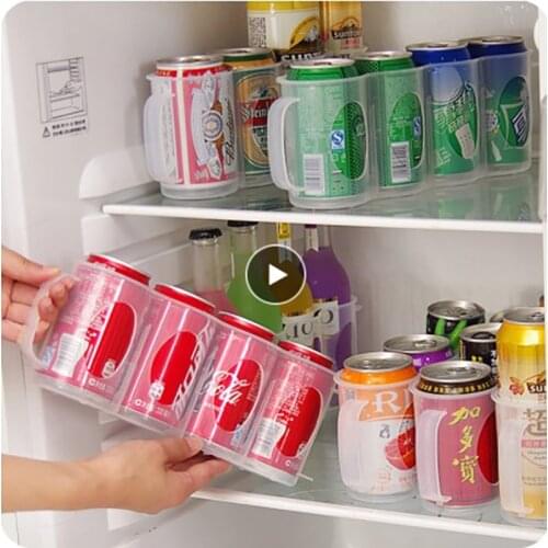 Can Storage Rack Kitchen Organizer Refrigerator Juice Drink Beer Canned Canned Food Storage Storage Container Home Accessories