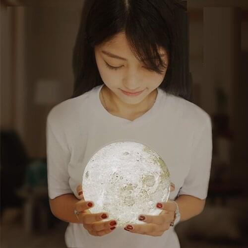 3D print moon lamp charging moon lamp light moon Luna private custom gift