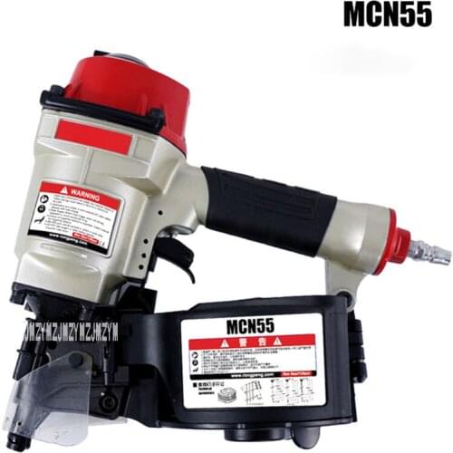 MCN55 Pneumatic Nail Gun Air Nailer Gun Pneumatic Nailer Woodworking Air Stapler Pneumatic Coil Nailer Nail Gun Air Tool