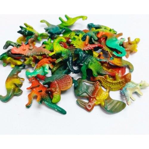 100X Mini 3-4cm Dinosaurs Boys Kids 577 Favour Pinata Bag Filler LOOT gag Birthday Party Favors Novelty Cake Decoration carnival