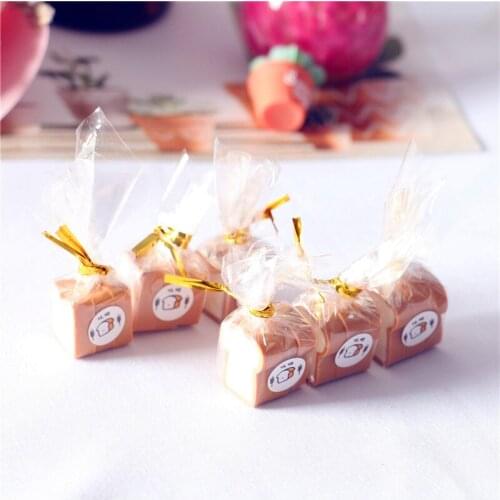 Dollhouse Miniature Food Play Scene Model OB11 Doll House BJD Mini Bag Sliced Toast Bread Dolls Accessories