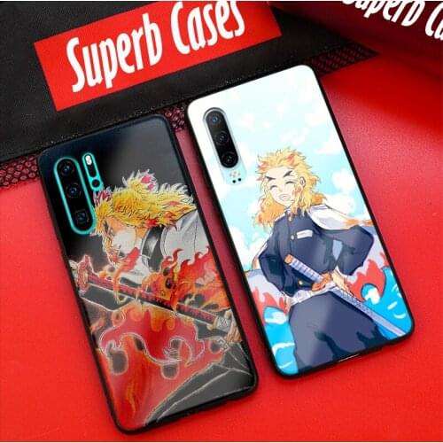 Kyojuro Rengoku soft silicone glass phone case cover shell for Huawei Honor V Mate P 9 10 20 30 Lite Pro Plus Nova 2 3 4 5