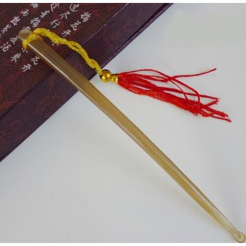 Natural sheep horn earpick ear cleaning spoon massage ear pick