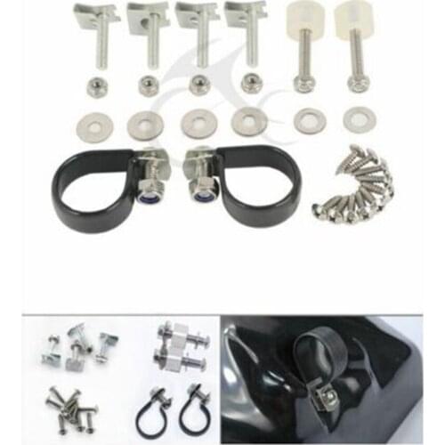 Motorcycle Lower Vented Fairing Mounting Hardware Clip Clamps For Harley Touring 83-13 Electra Road King Street Glide FLHX