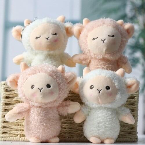 New popular Cute creative little sheep pendant Exquisite Keychain plush Soft doll good quality christmase birthday funny gift