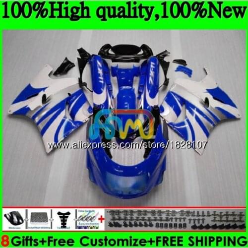 ZX-11 For KAWASAKI ZX11 ZX-11R ZZR 1100 ZX 11R 8BS.66 ZZR1100 ZX11R 93 94 95 Blue white 96 97 1993 1994 1995 1996 1997 Fairing