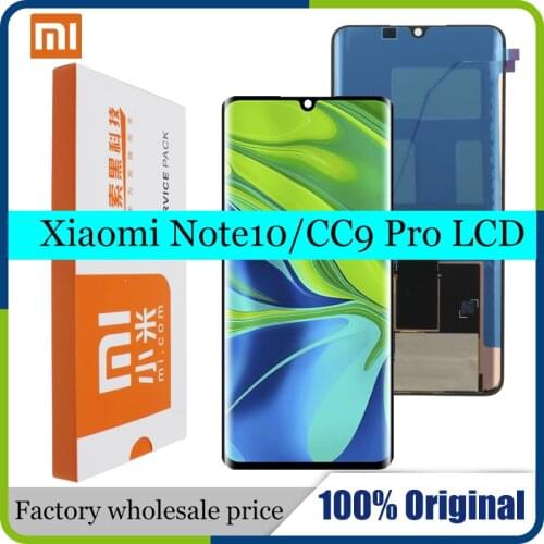 Original For Xiaomi Mi CC9 Pro CC9Pro LCD Display M1910F4E Touch Screen with frame Digitizer Screen Assembly xiaomi note10 LCD