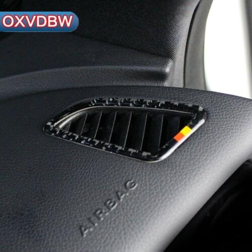 Carbon Fiber Dashboard Air Condition Vent Outlet Cover Trim Frame For Mercedes C Class W205 C180 C200 GLC Accessories