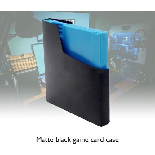 PP 10pcs Protective Case Cover Game Cartridge Dust Sleeve Protectors Black File Grade Plastic for NES Games Accessories