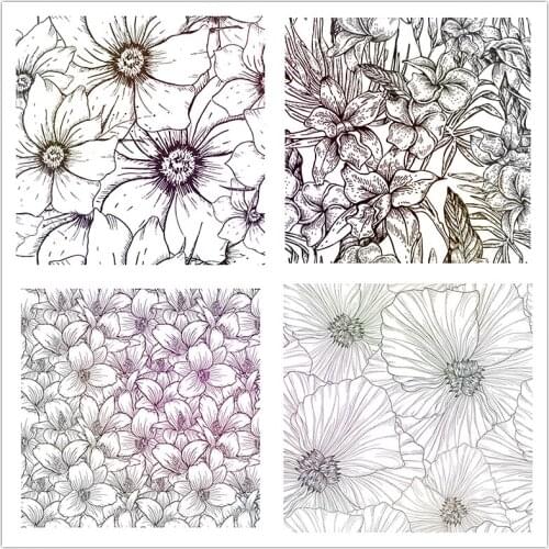 14x14cm Stamen Clear Stamps Transparent Seal Silicone Seal TPR Christmas Wedding Roller Stamps DIY Scrapbook Album Card