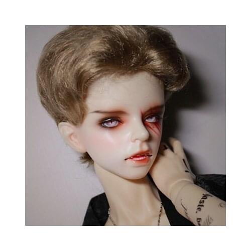 BJD doll simulation hair suitable for the size of 1/31/41/6sizestylish male handsome Uncle short hair back head gray gold black