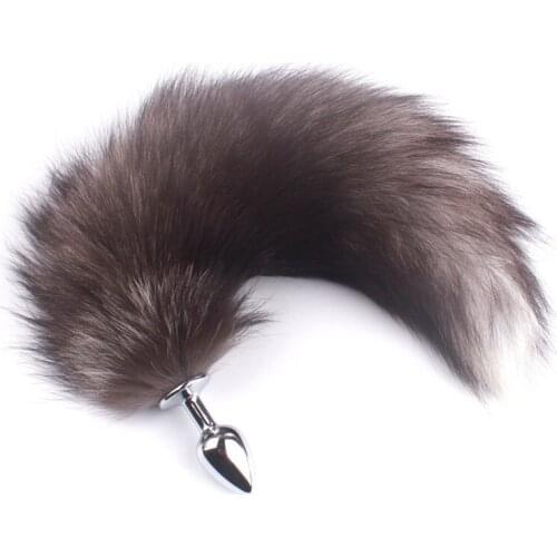 Yunman Feather Fox Tail Anal Plug Stain Steel Anal Butt Plug Anus Toy Erotic Sexy Adult Accessories Drop Shipping Tail 15.95